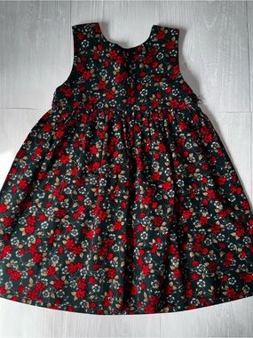 Girls vintage Christmas Floral Dress 2t